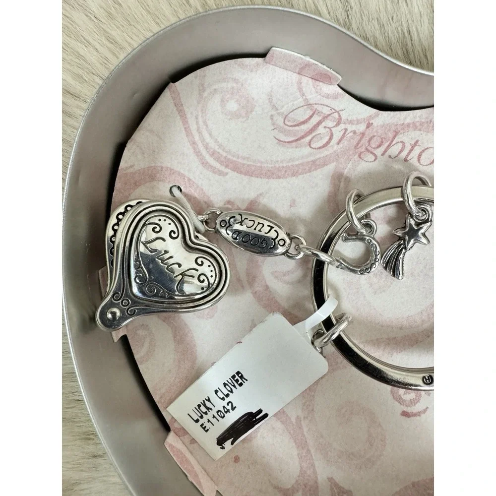 NWT Brighton Key Chain Lucky Clover